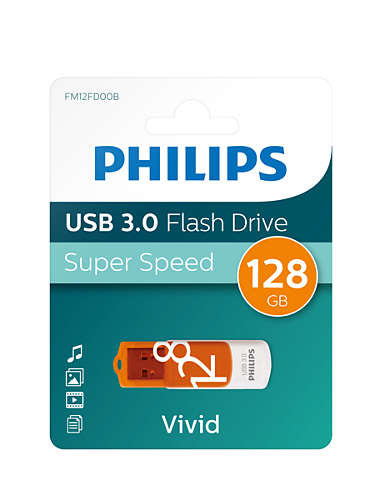 Philips USB 3,0            128GB Vivid Edition Sunrise Orange