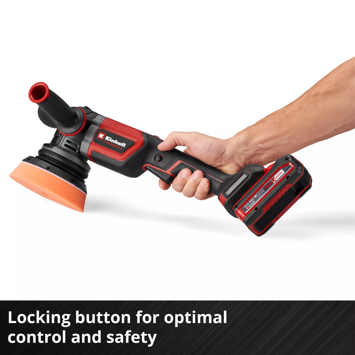 Einhell CP-EP 18/125 Li BL‑Solo Floor Polisher 3800 RPM Black
