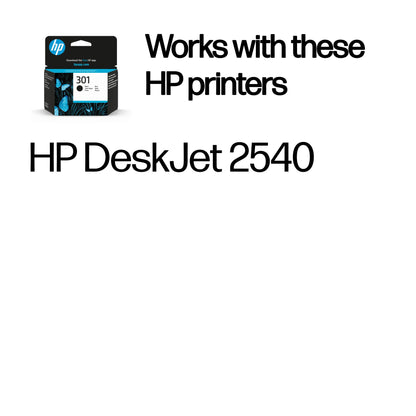 HP 301      Schwarz             Tintenpatrone 3ml