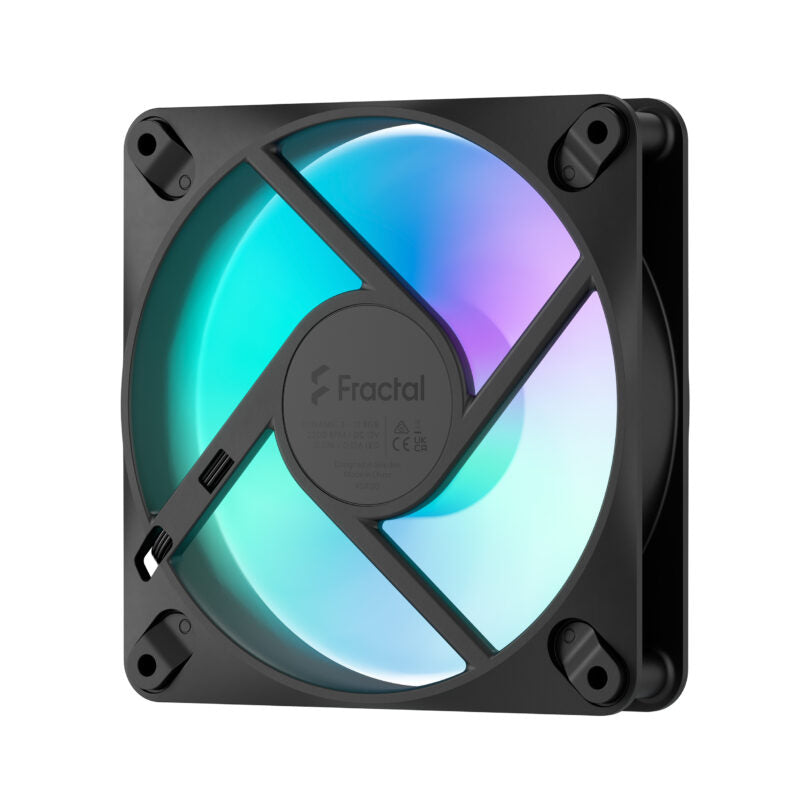 Fractal Design Dynamic 3 120 RGB (Black, 3-Pack, 120 mm)