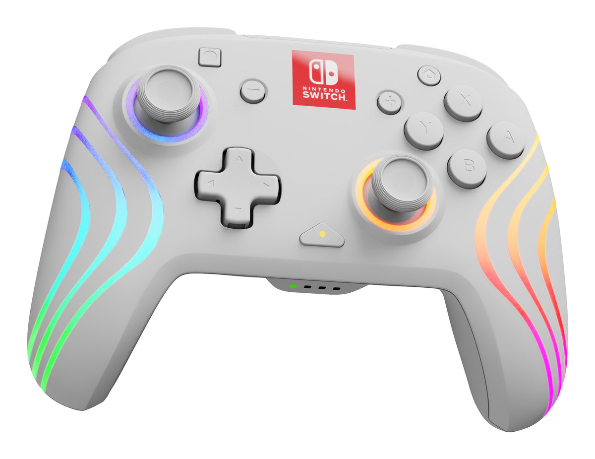 PDP Afterglow Wave Wireless Controller - White - Nintendo Switch