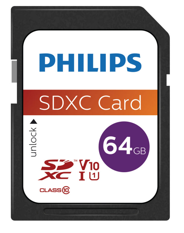 Philips SDXC Card           64GB Class 10 UHS-I U1