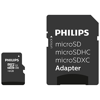 Philips MicroSDHC Card      32GB Class 10 UHS-I U1 incl, Adapter