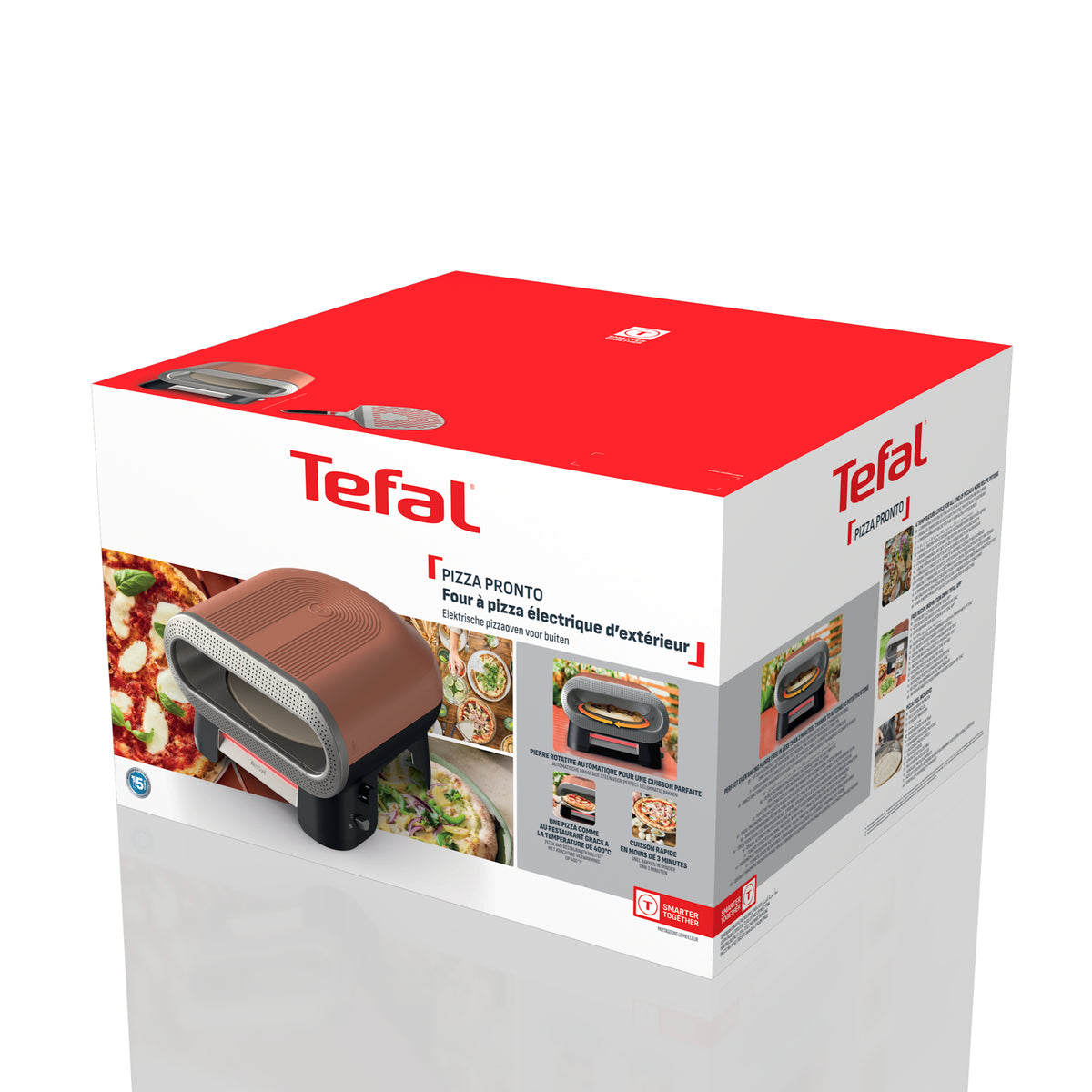 Tefal JM600T Pizza Maker/Oven — 1 Pizza, Terracotta