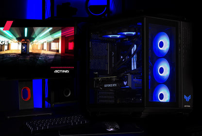 Actina 5901443411857 PC AMD Ryzen™ 7 9800X3D 32 GB DDR5-SDRAM 2 TB SSD NVIDIA GeForce RTX 5090 Midi Tower Black