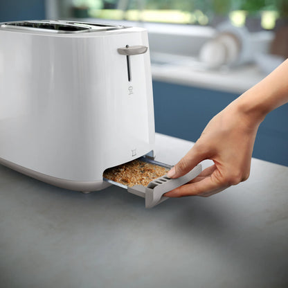 Philips Daily Collection HD2582/00 2-Slice Toaster, 830 W, White