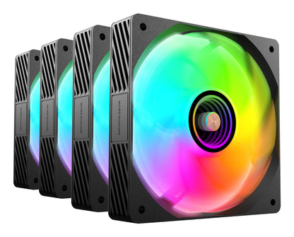 Σύστημα Ψύξης Υπολογιστή Mars Gaming MFSI4KIT με Ανεμιστήρα Κουτιού 12εκ Μαύρο