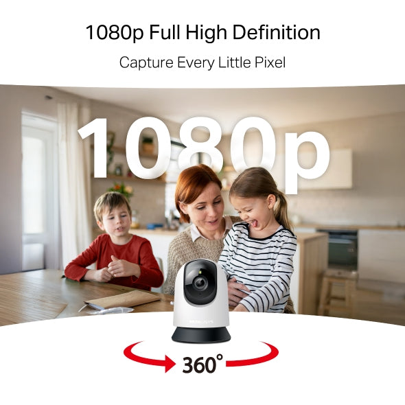 Mercusys MC200 - Pan/Tilt Home Security Wi-Fi Camera