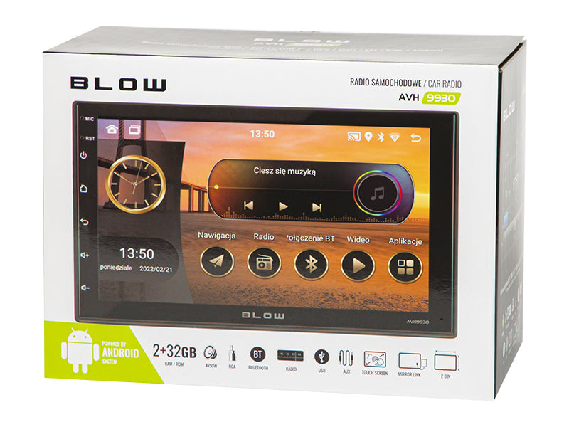 Radio BLOW AVH-9930 2DIN 7" GPS Android 11