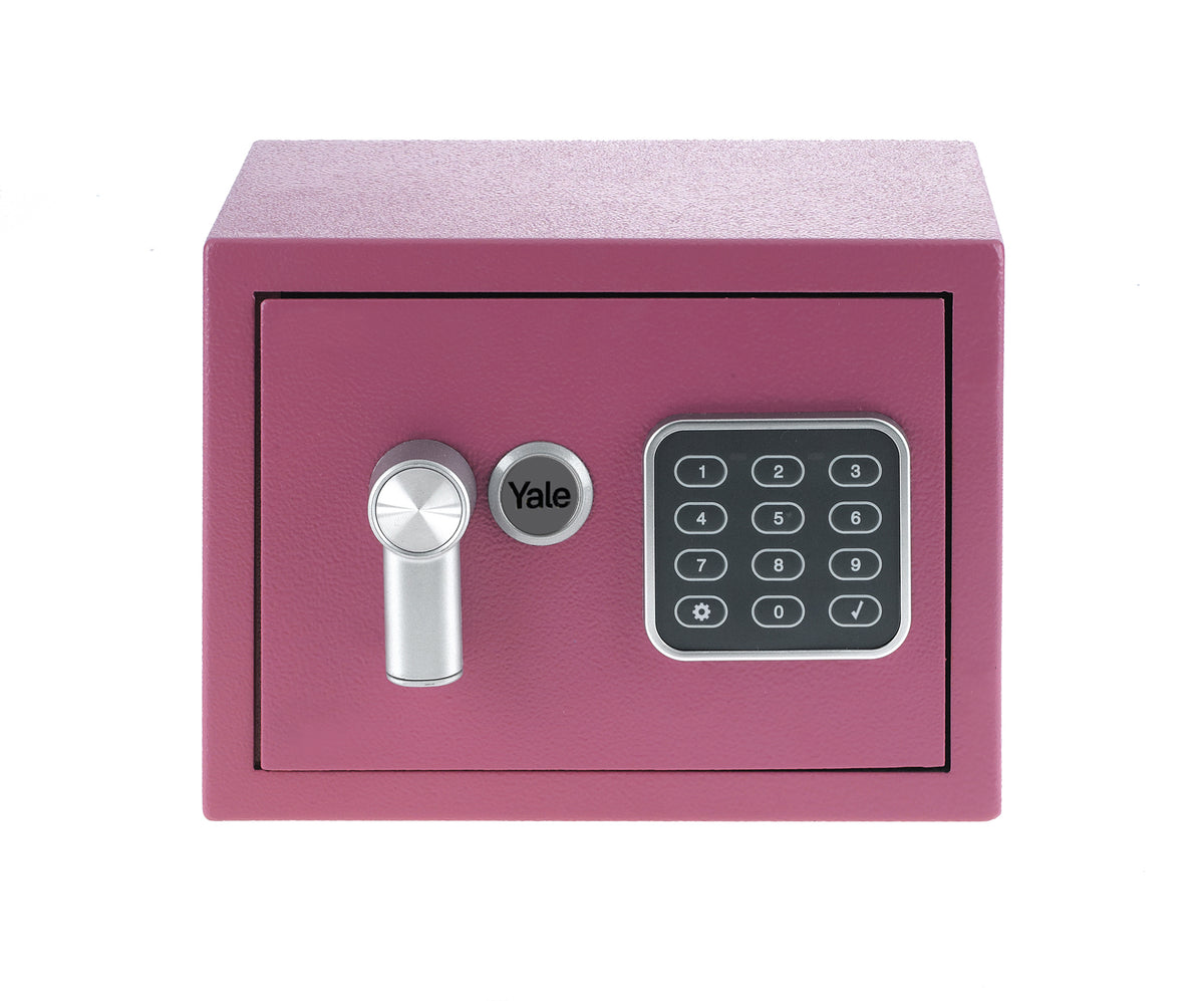 Yale YSV/170/DB2/P Freestanding Safe 3.8 Liters Steel Pink