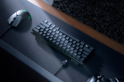 Razer Huntsman Mini (Σκοτεινός, Γερμανικό Layout, Ραζέρ Γραμμικό Οπτικό - Κόκκινο)