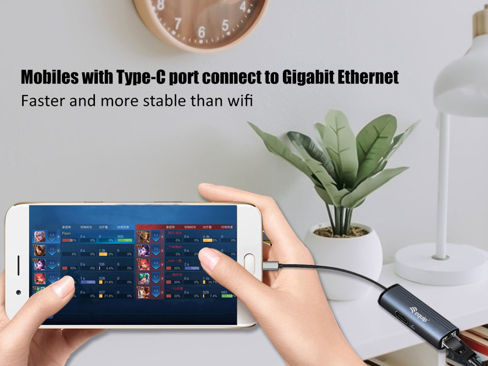 Equip Dock  1-1 USB-C->GbE,100W USB-C                  0.15m