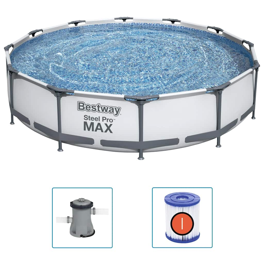 Σετ Πισίνας Bestway Steel Pro MAX 366 x 76 εκ.