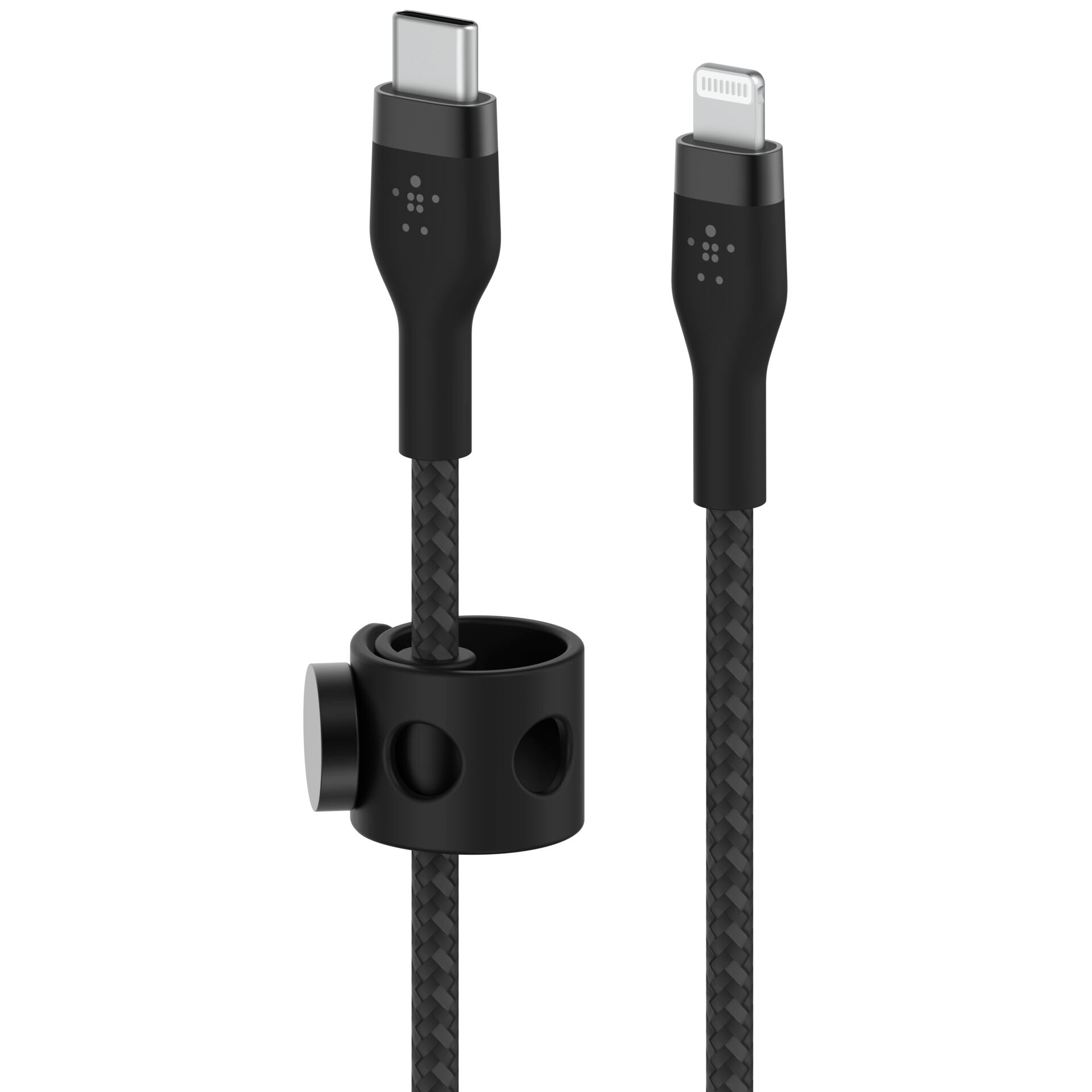 Καλώδιο Belkin Flex Lightning/USB-C 15W μήκους 2 μέτρων με πιστοποίηση MFi σε μαύρο χρώμα, μοντέλο CAA011bt2MBK