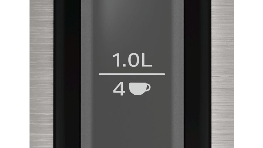 Bosch TWK3P420 electric kettle 1.7 L 2400 W Black, Stainless steel