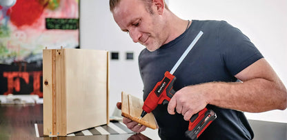 Glue gun TE-CG 18 Li-Solo AKU EINHELL Black, Red
