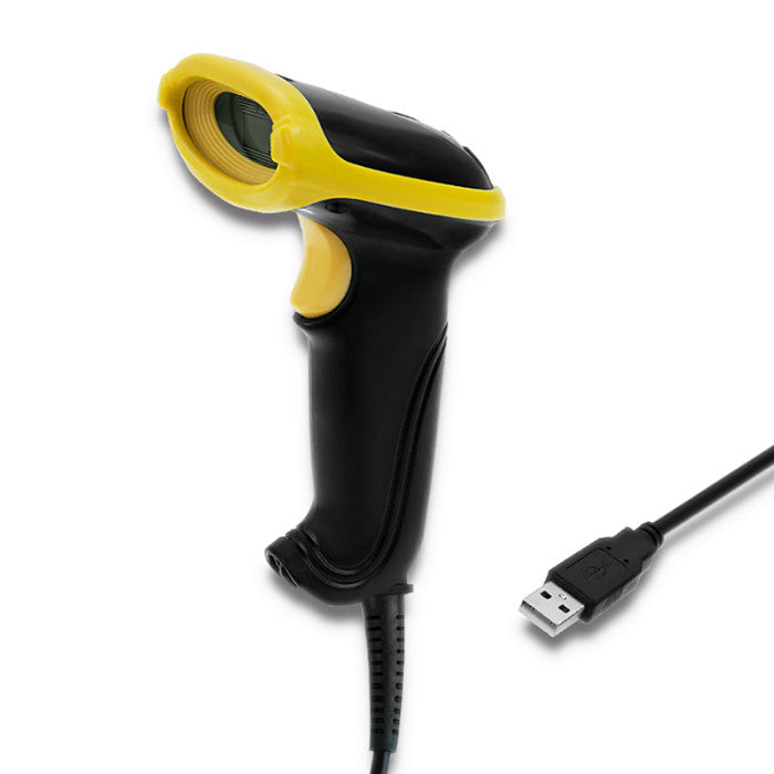 Qoltec 50867 Laser reader 1D | 2D | USB | Black