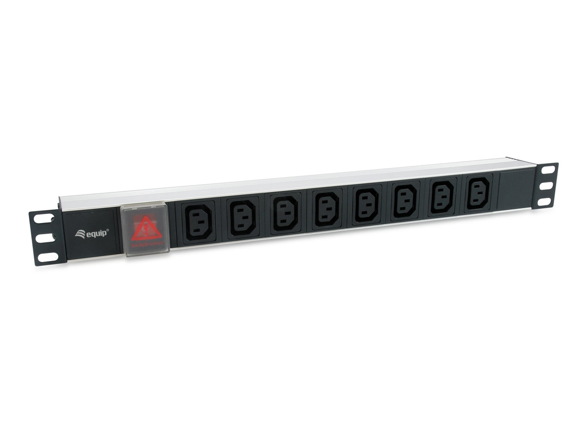 Equip 19" Steckdosenleiste IEC320 C14->8xIEC C13+Switch Alu.