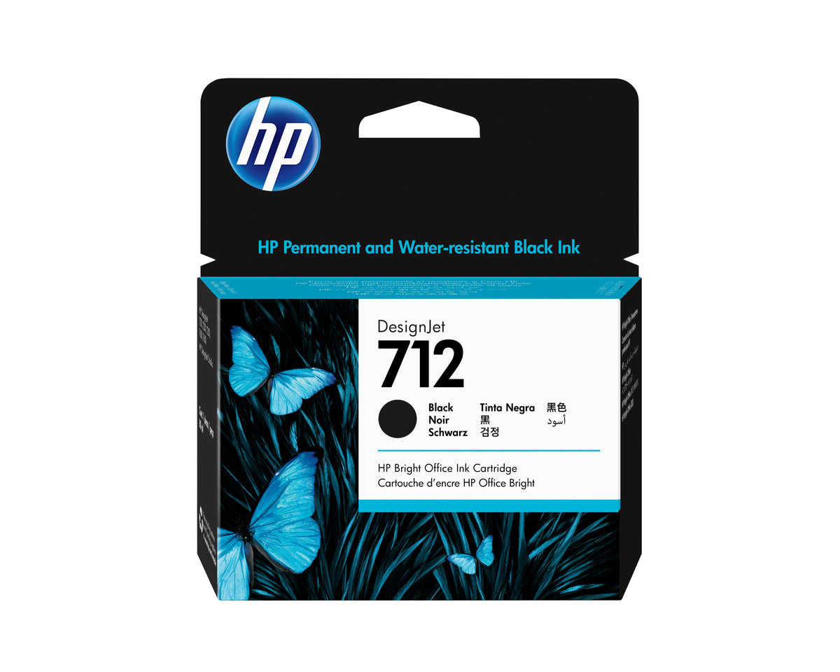HP 712 Black Ink Cartridge 80ml