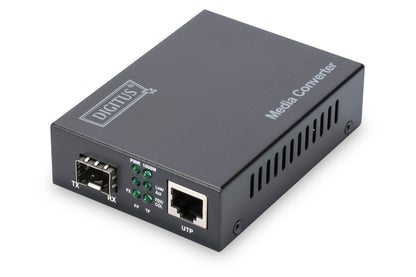 DIGITUS Medienkonverter Gigabit Ethernet RJ45/SFP