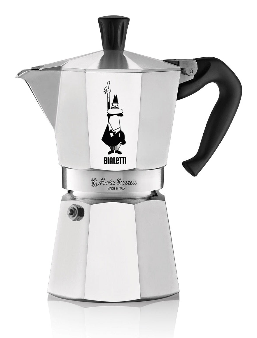 Bialetti Moka Express Καφετιέρα Μόκα 0,3 λίτρα Αλουμίνιο, Μαύρο