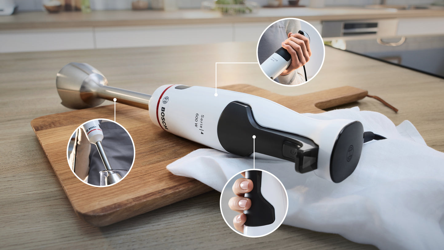 Bosch Serie 4 MSM4W210 blender 0.6 L Immersion blender 600 W Black, White