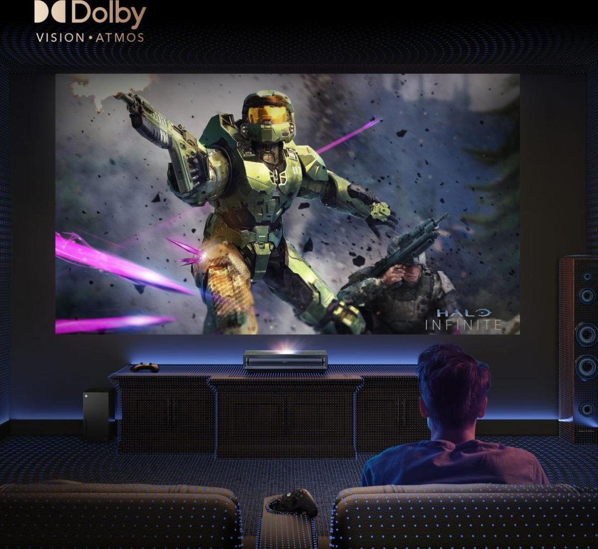Hisense PX3 Laser Cinema TV 4K data projector Ultra short throw projector 2800 ANSI lumens 2160p (3840x2160) Black