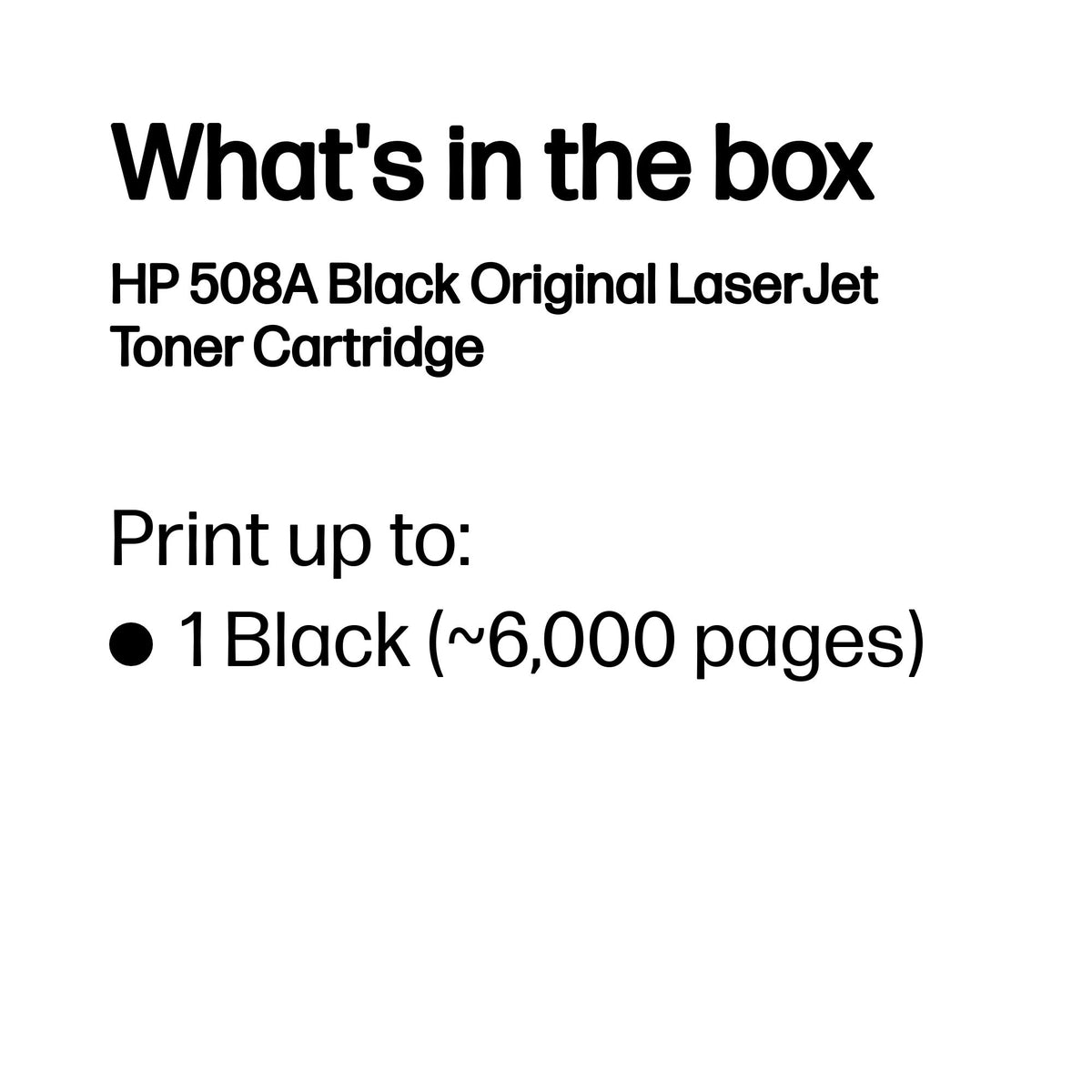 HP 508A Schwarz LaserJet Tonerpatrone