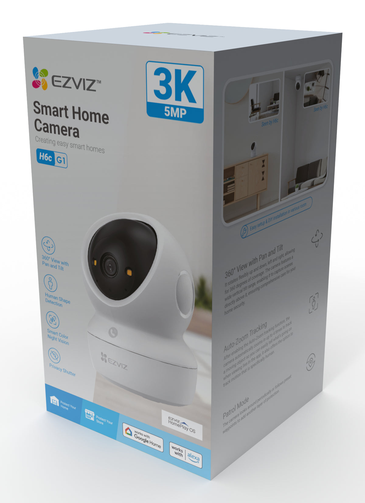 EZVIZ H6C security camera Spherical IP security camera Indoor 1920 x 1080 pixels Desk