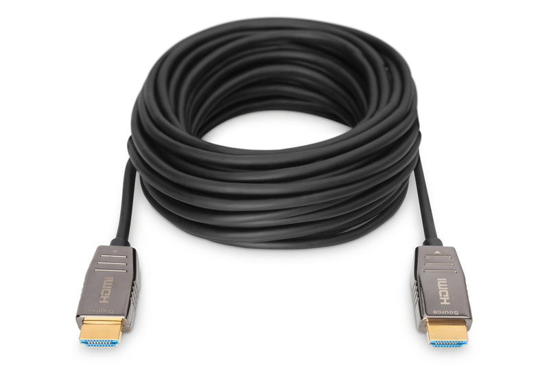 DIGITUS HDMI AOC Υβριδικό Καλώδιο Γυαλιού UHD 8K 10m Μαύρο