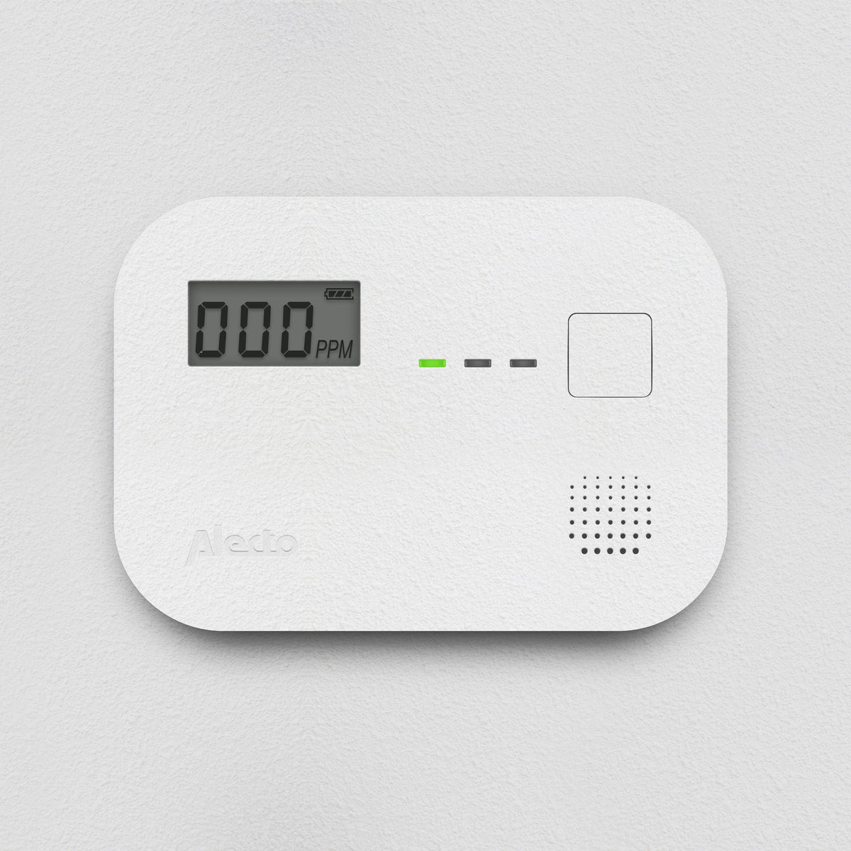 Alecto Carbon Monoxide Detector with 10-Year Sensor Lifespan and Display