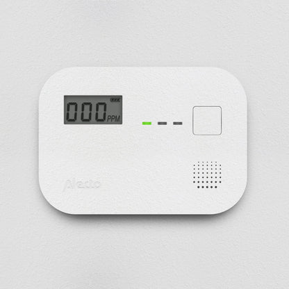 Alecto Carbon Monoxide Detector with 10-Year Sensor Lifespan and Display