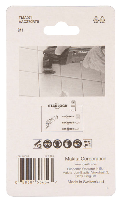 Makita B-65040 STARLOCK Carbide Segment Saw Blade TMA071
