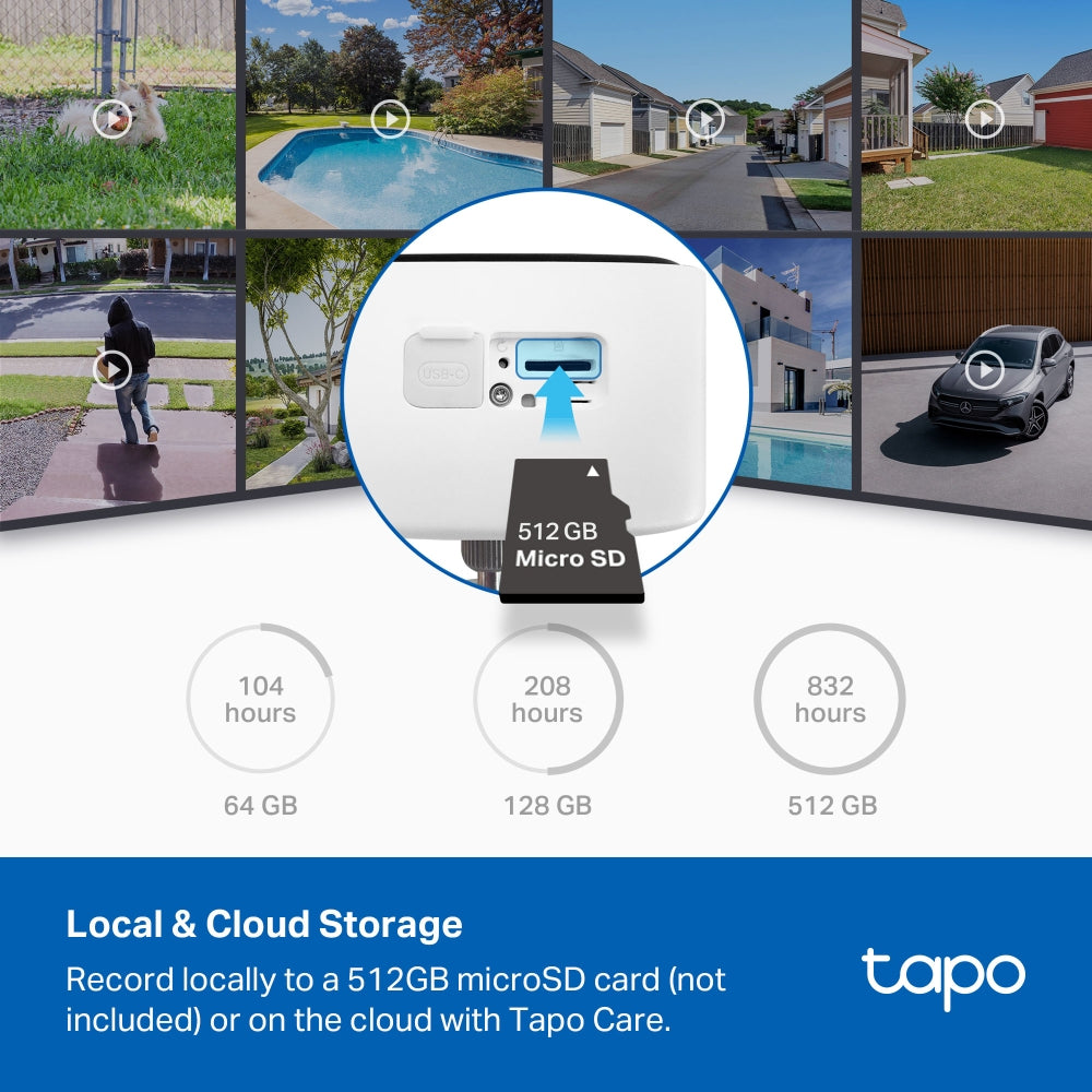 Σετ κάμερας ασφαλείας IP TP-Link Tapo C400 εξωτερικού χώρου με ανάλυση 1920 x 1080 pixel για τοίχο