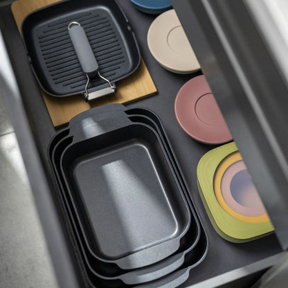 Guzzini EVERYWHERE BIO - Set of 3 Containers with Lid, Assorted
