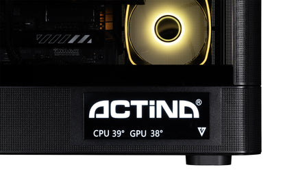 Actina 5901443440253 Η/Υ με επεξεργαστή AMD Ryzen™ 9 9950X3D, μνήμη RAM 32 GB DDR5-SDRAM, αποθήκευση SSD 2 TB, κάρτα γραφικών NVIDIA GeForce RTX 5070 Ti, λειτουργικό σύστημα Windows 11 Home, Midi Tower μαύρου χρώματος