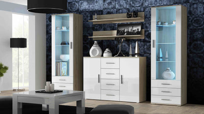 Cama set of two shelves 125cm SOHO sonoma oak matte