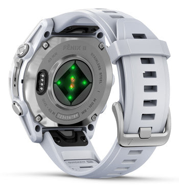 Garmin Fenix 8 3.3 cm (1.3") AMOLED 43 mm Digital 416 x 416 pixels Touchscreen Silver Wi-Fi GPS (satellite)