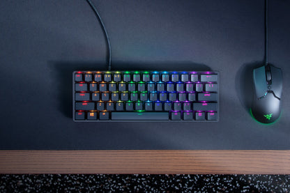 Razer Huntsman Mini (Σκοτεινός, Γερμανικό Layout, Ραζέρ Γραμμικό Οπτικό - Κόκκινο)