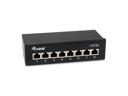 Equip Patchpanel  8xRJ45 Cat6a Desktop        500MHz RAL9005