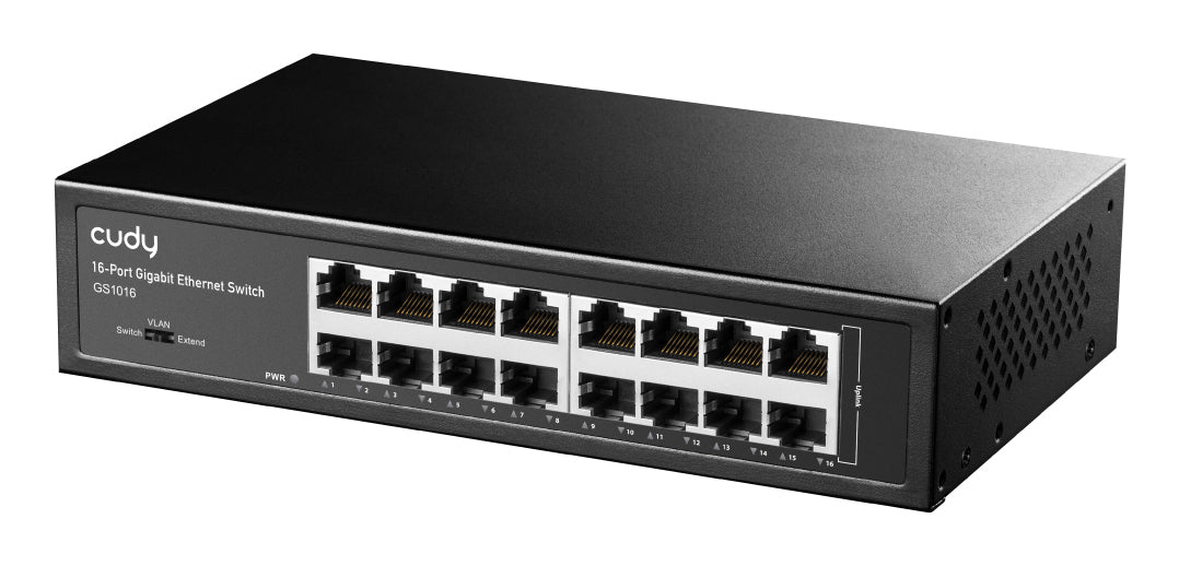 Διακόπτης δικτύου Cudy GS1016 Gigabit Ethernet (10/100/1000) Μαύρος