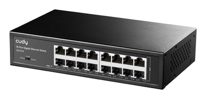 Διακόπτης δικτύου Cudy GS1016 Gigabit Ethernet (10/100/1000) Μαύρος