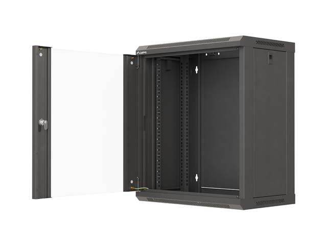 Lanberg WF03-5312-10B rack cabinet 12U Wall mounted rack Black