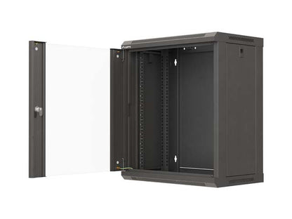 Lanberg WF03-5312-10B rack cabinet 12U Wall mounted rack Black