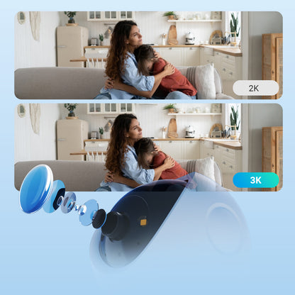 EZVIZ H6C security camera Spherical IP security camera Indoor 1920 x 1080 pixels Desk
