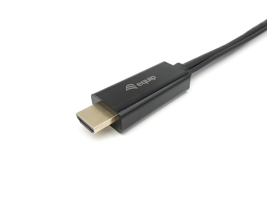 Equip HDMI->DP/USB-A            4K/60Hz Bu/St  0.15m schwarz