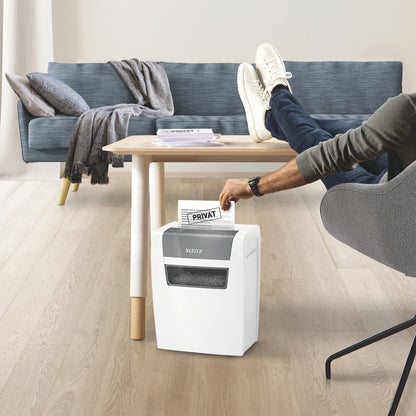 Καταστροφέας εγγράφων Leitz IQ Home, P4, 6 φύλλα, κάδος απορριμμάτων 15 λίτρων