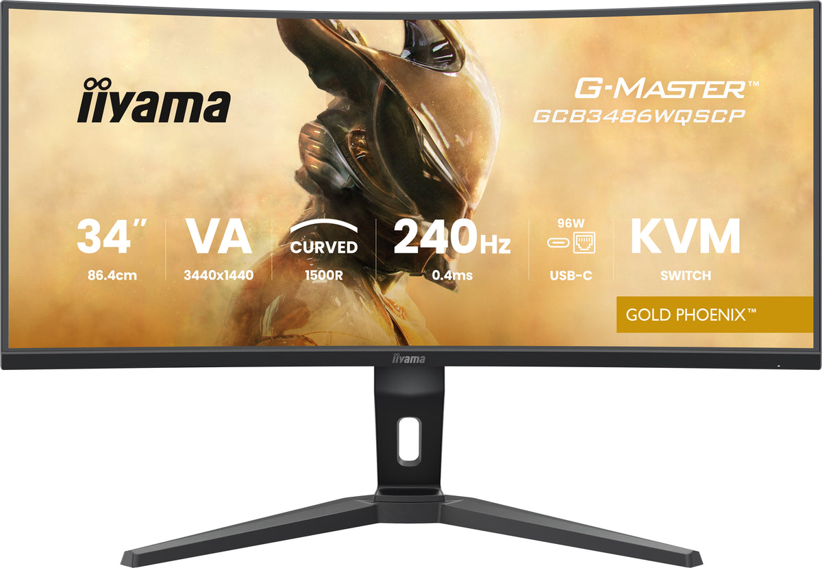 iiyama G-MASTER GCB3486WQSCP-B1 34" (86.4 cm) UltraWide Quad HD Computer Monitor - Black