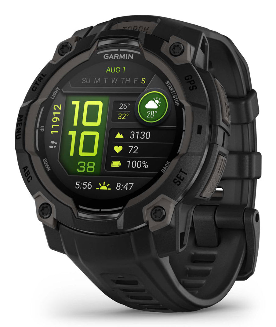Garmin Instinct 3 AMOLED 1.2" (45 mm) Digital Touchscreen - Black, 390 x 390 px, GPS