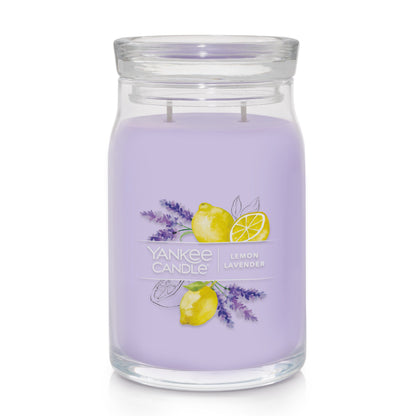 Large Candle LEMON LAVENDER — YANKEE